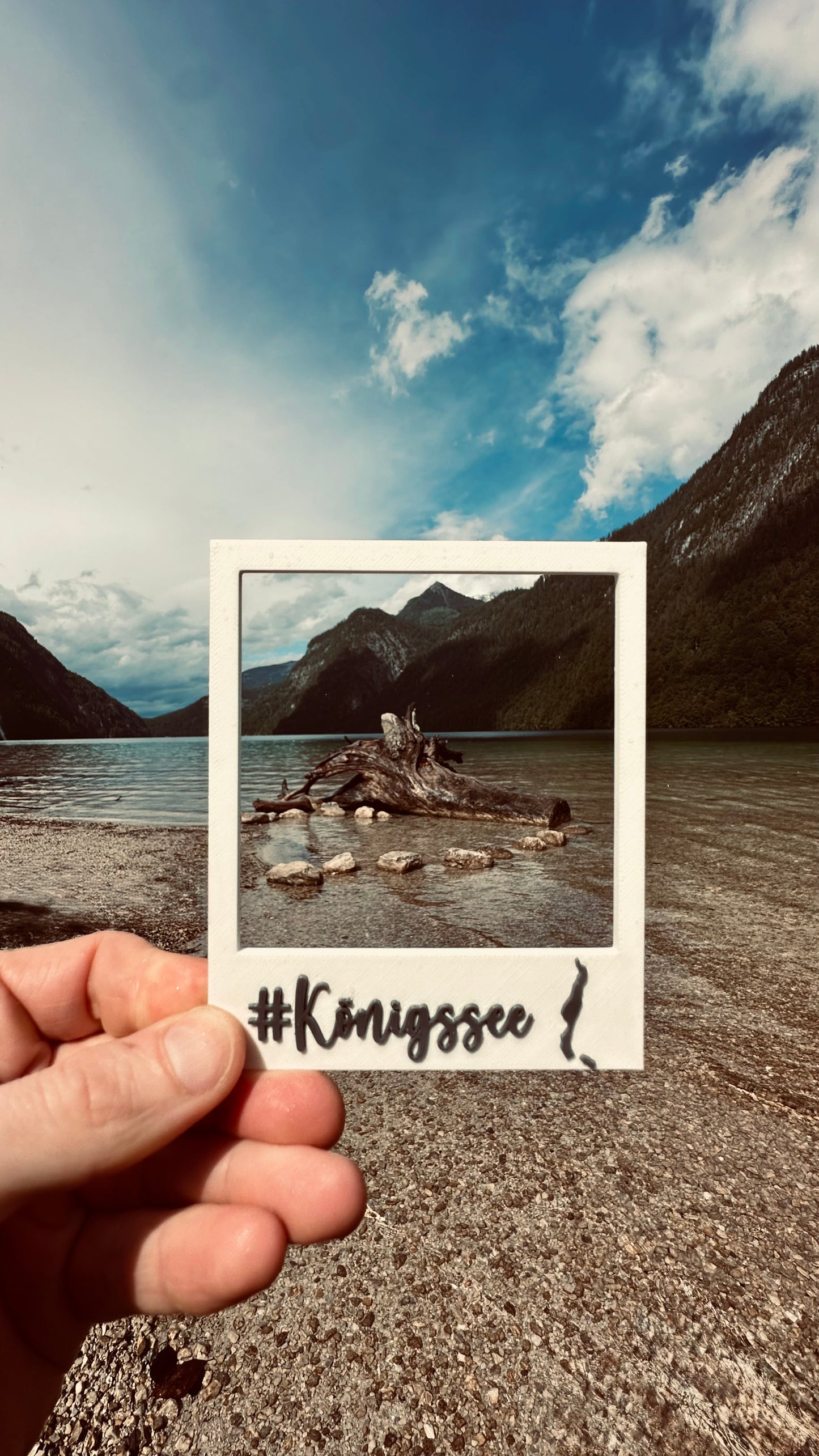 Retrorahmen im Polaroidstil