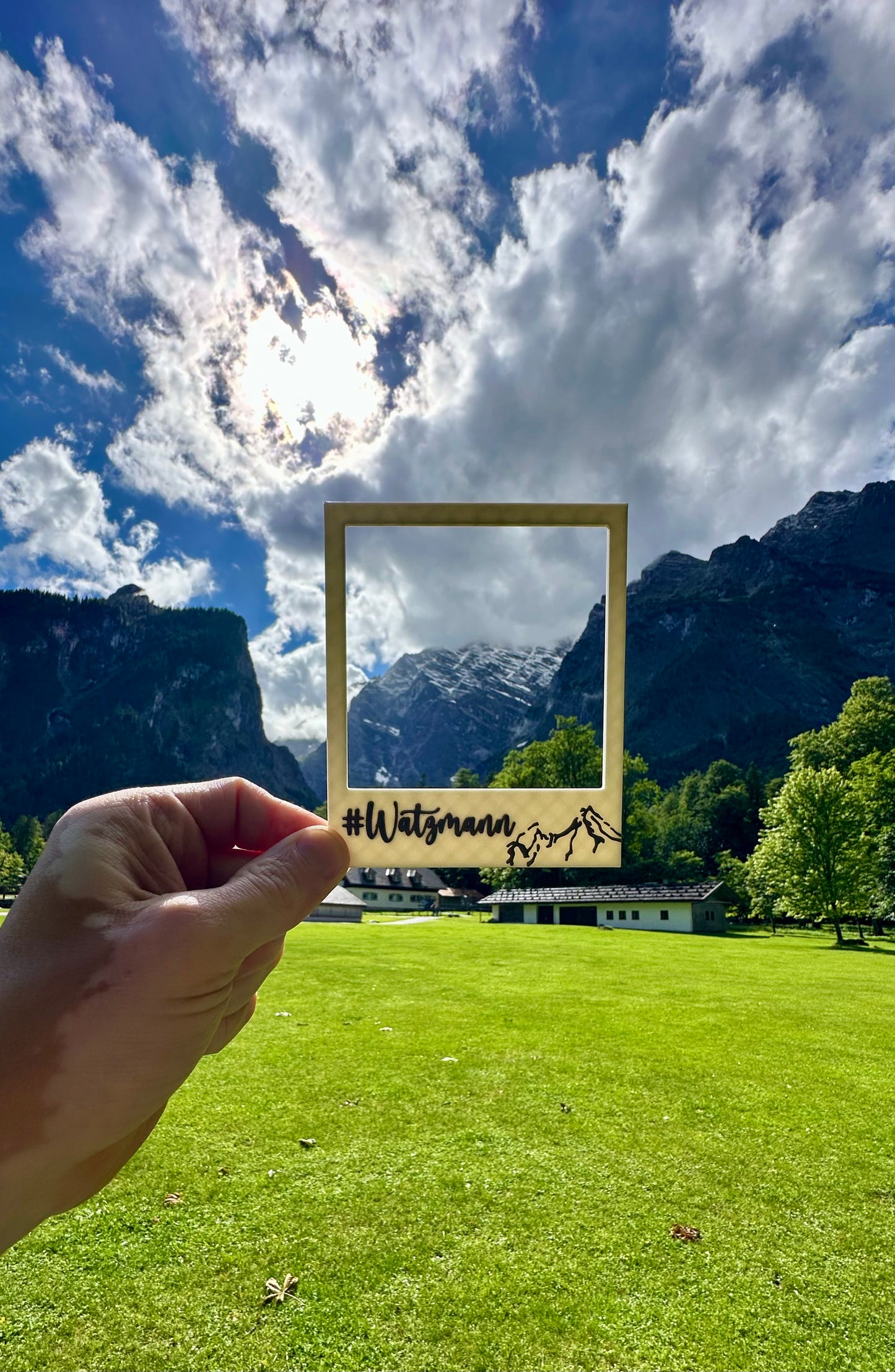 Retrorahmen im Polaroidstil